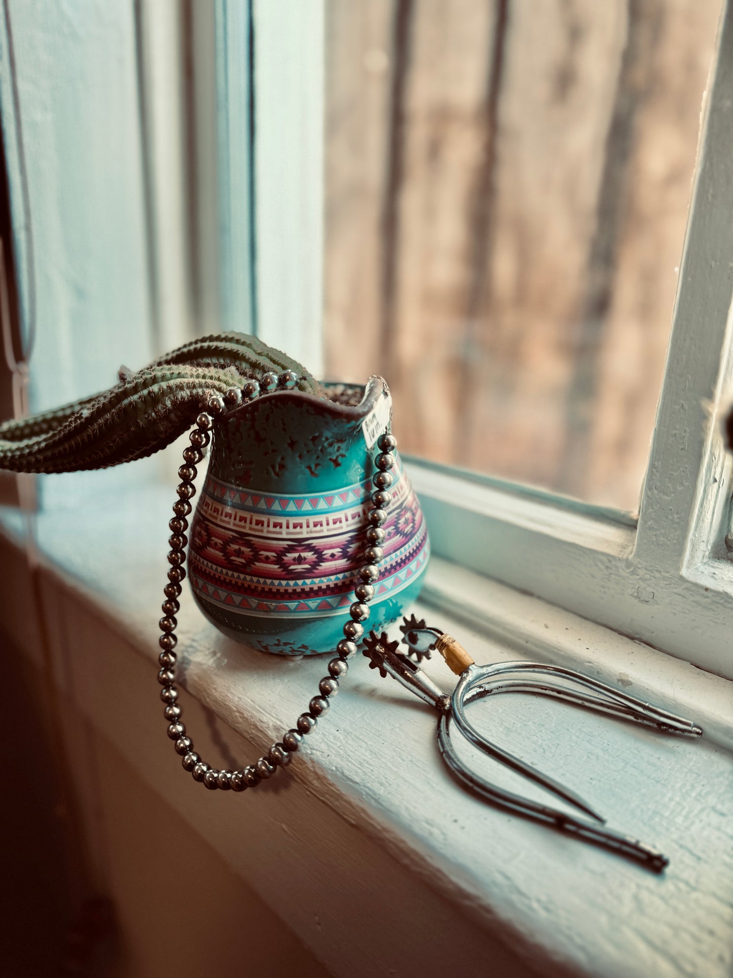Sterling Silver Navajo Pearls Necklace