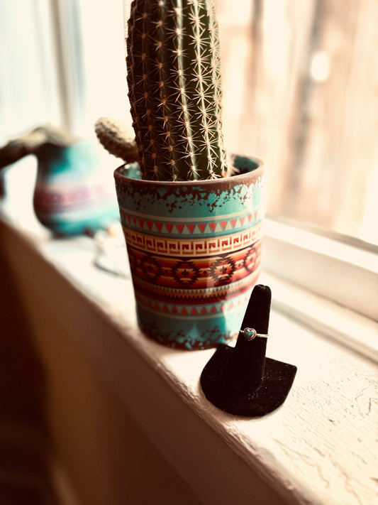 Turquoise Heart Ring