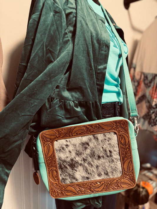 Turquoise Myra Handbag Family