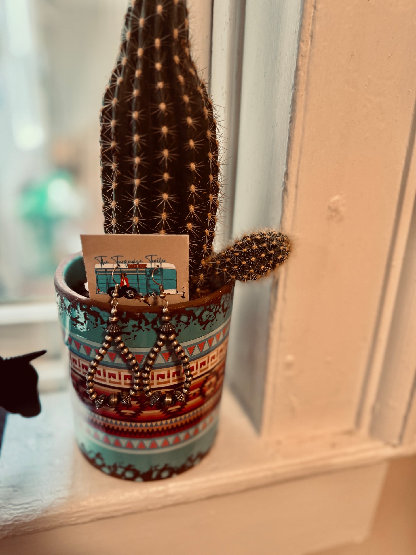 Granulated Pearls Teardrop Dangles