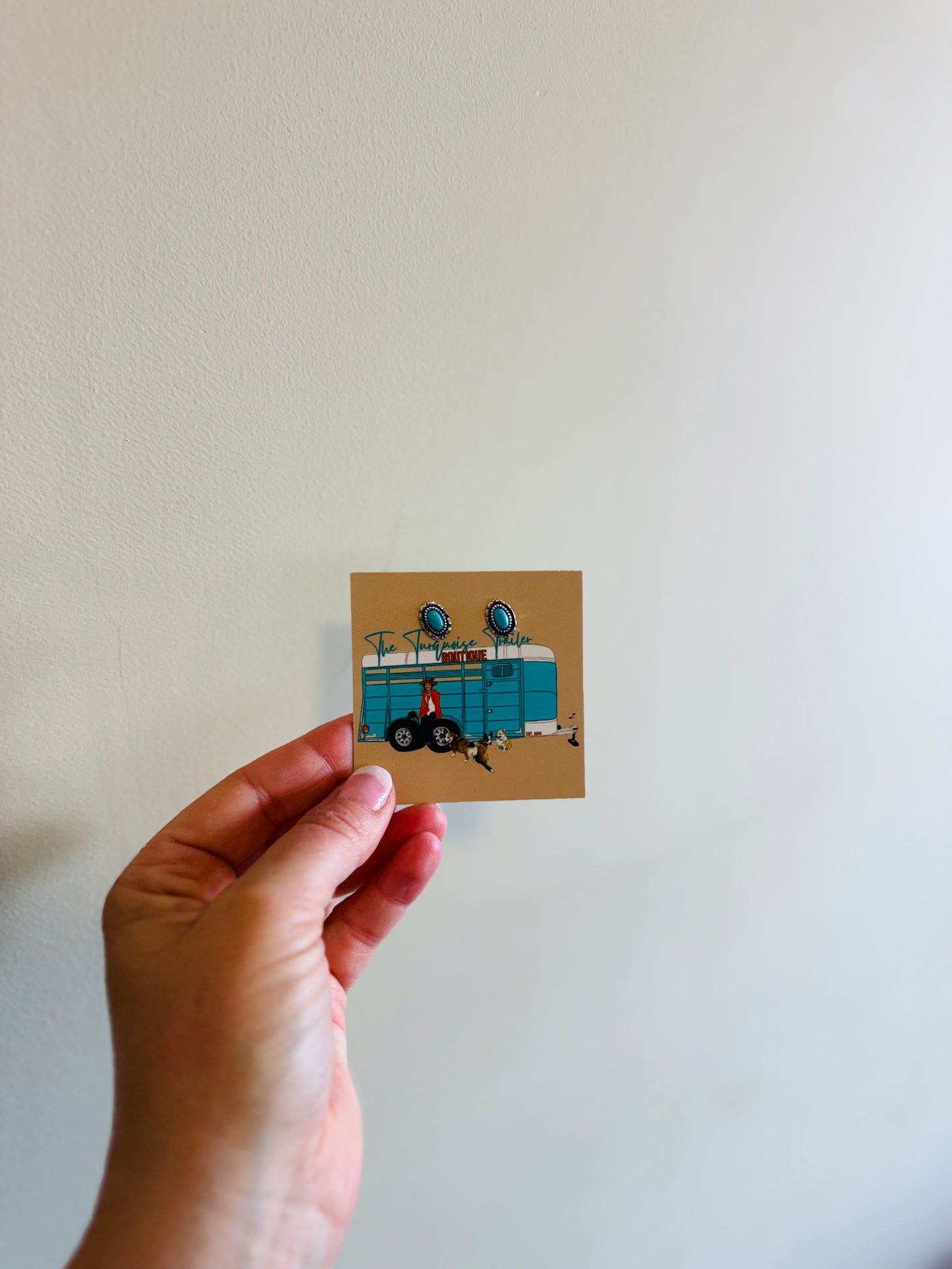 Turquoise Western Studs