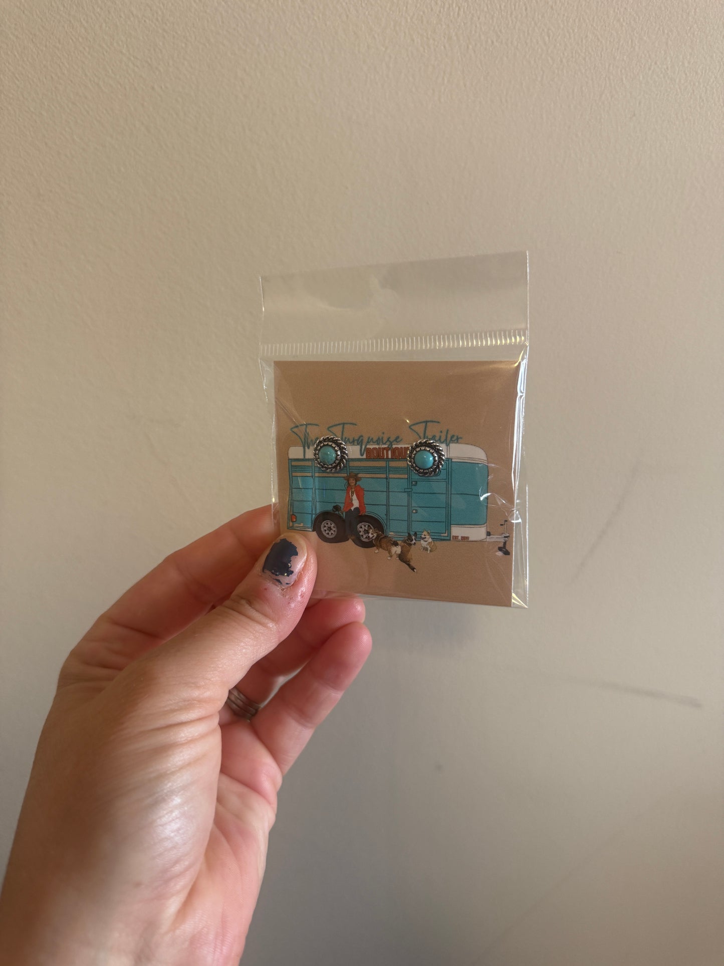 Turquoise Western Studs