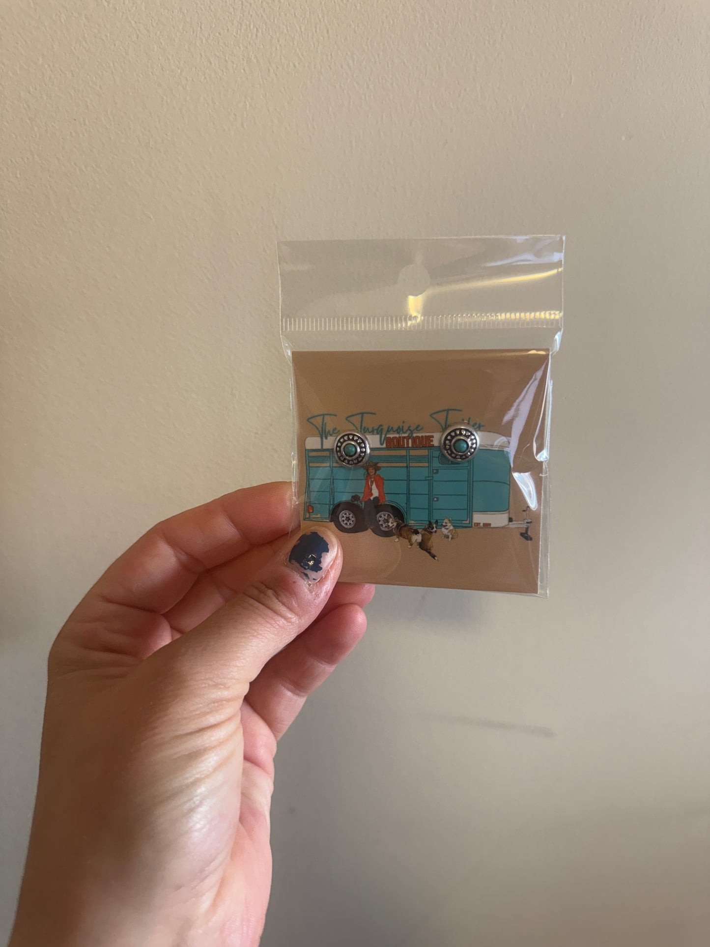 Turquoise Western Studs