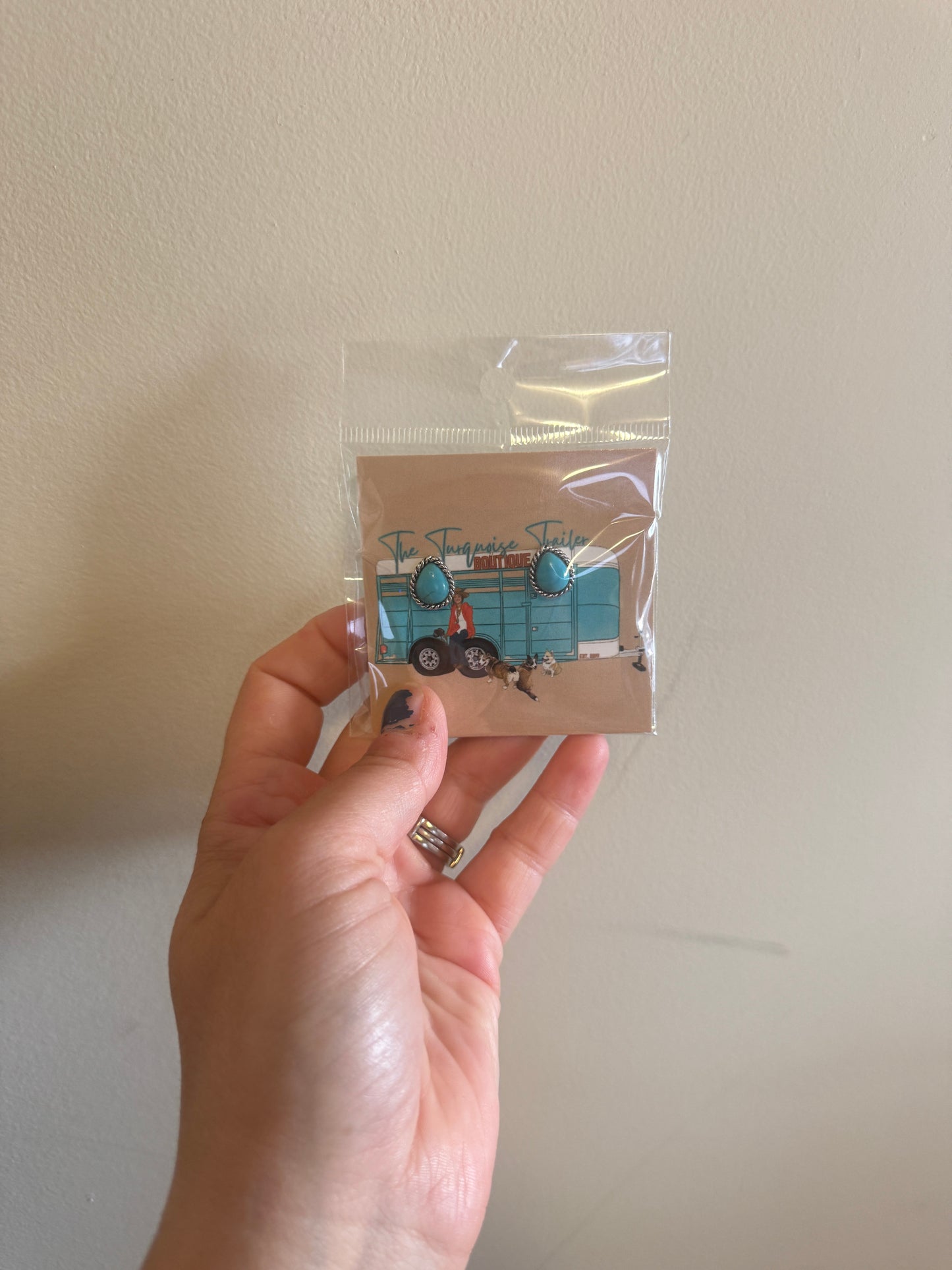 Turquoise Western Studs