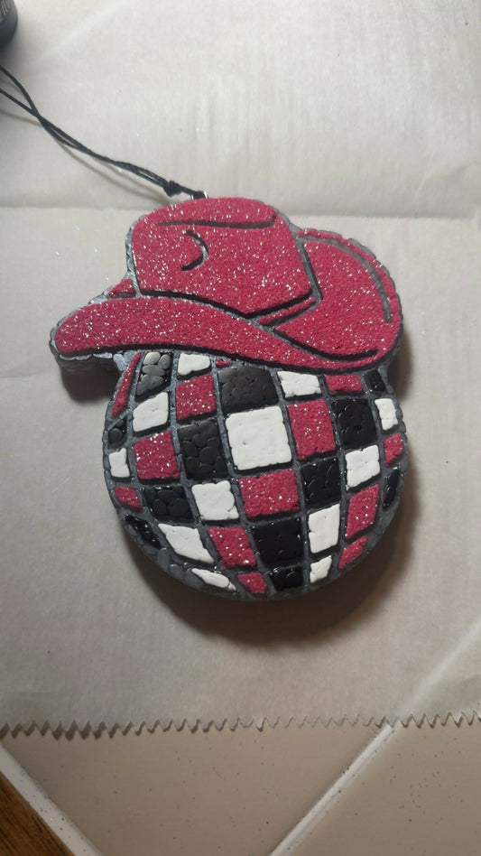 pink disco cowboy hat- cowboy britches