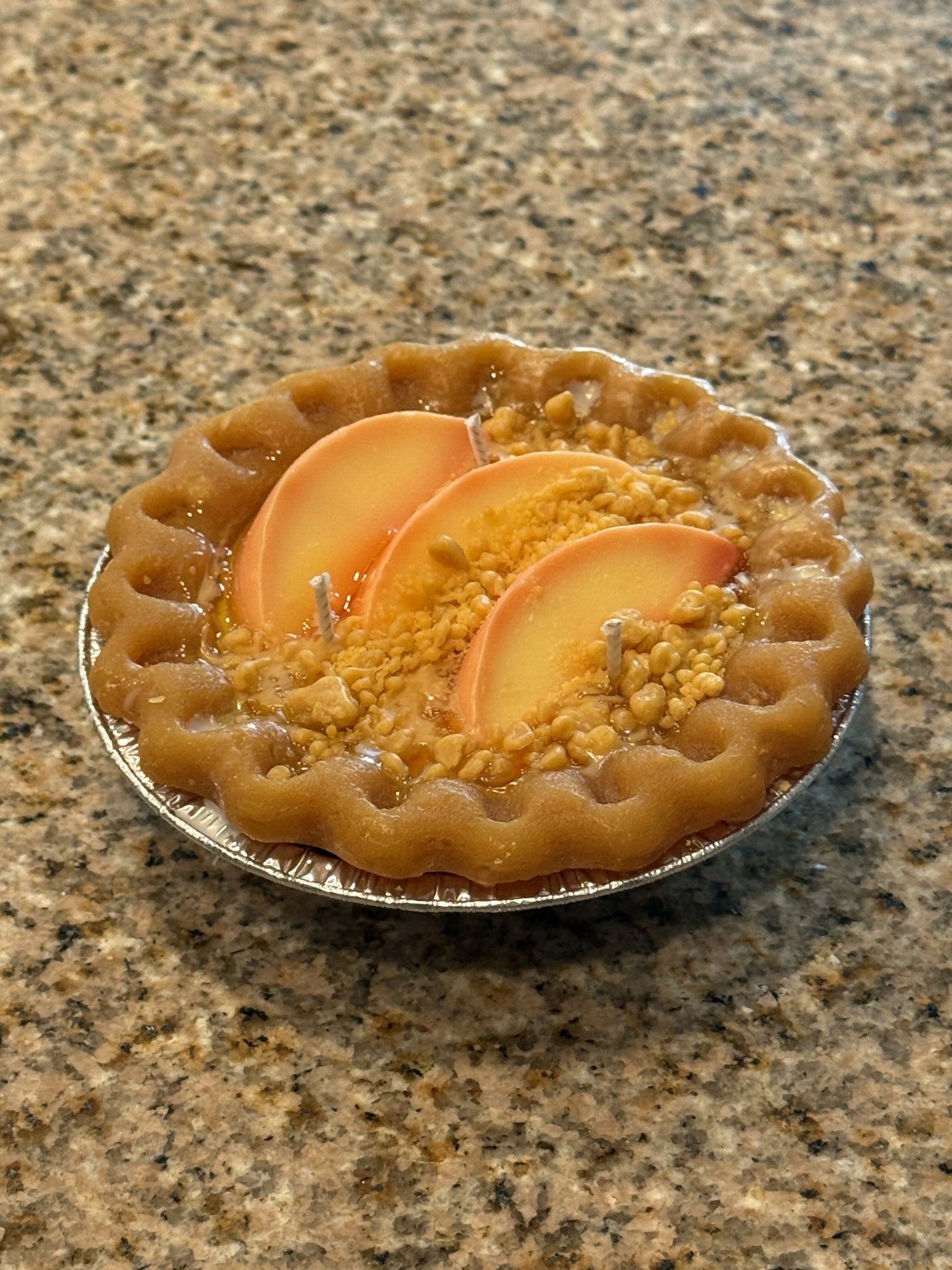 Peach Cobbler Pie Candle