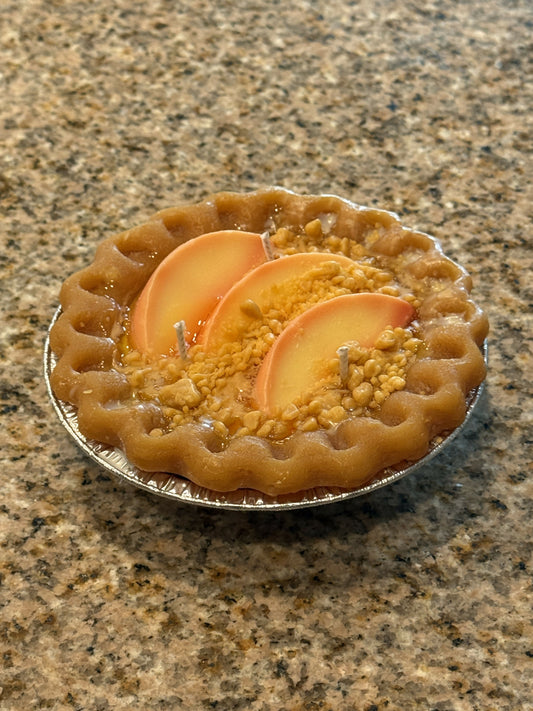 Peach Cobbler Pie Candle
