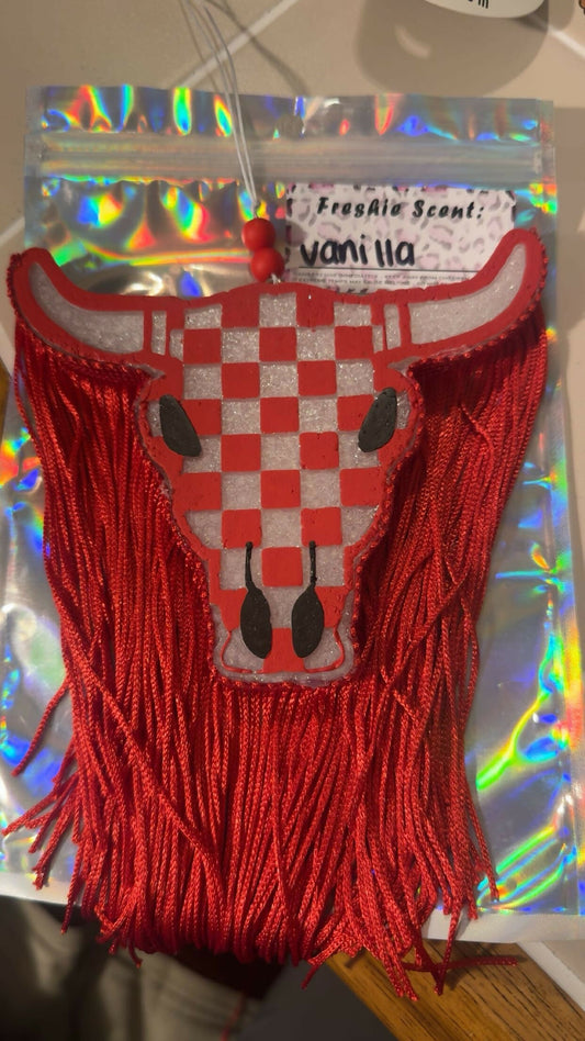 red checkered longhorn