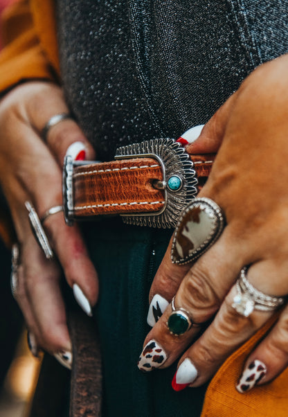 Southwest Buckle Harness Belt
