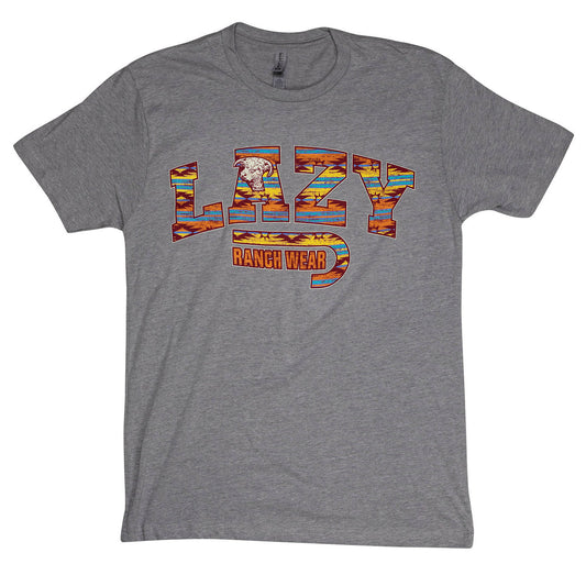 Lazy J Ranch Santa Fe Short Sleeve T-Shirt - Light Grey
