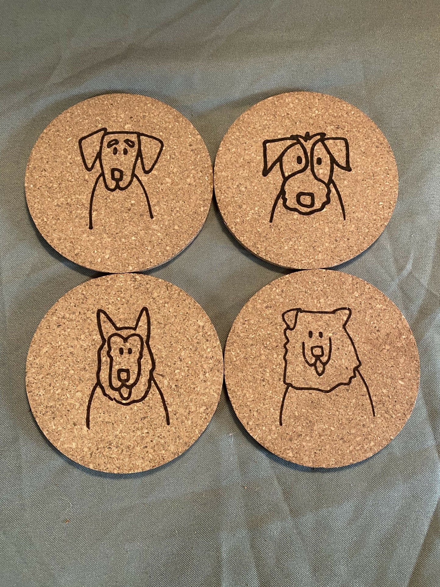 Cork Coaster Set