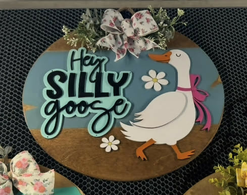 Silly Goose Door Hanger