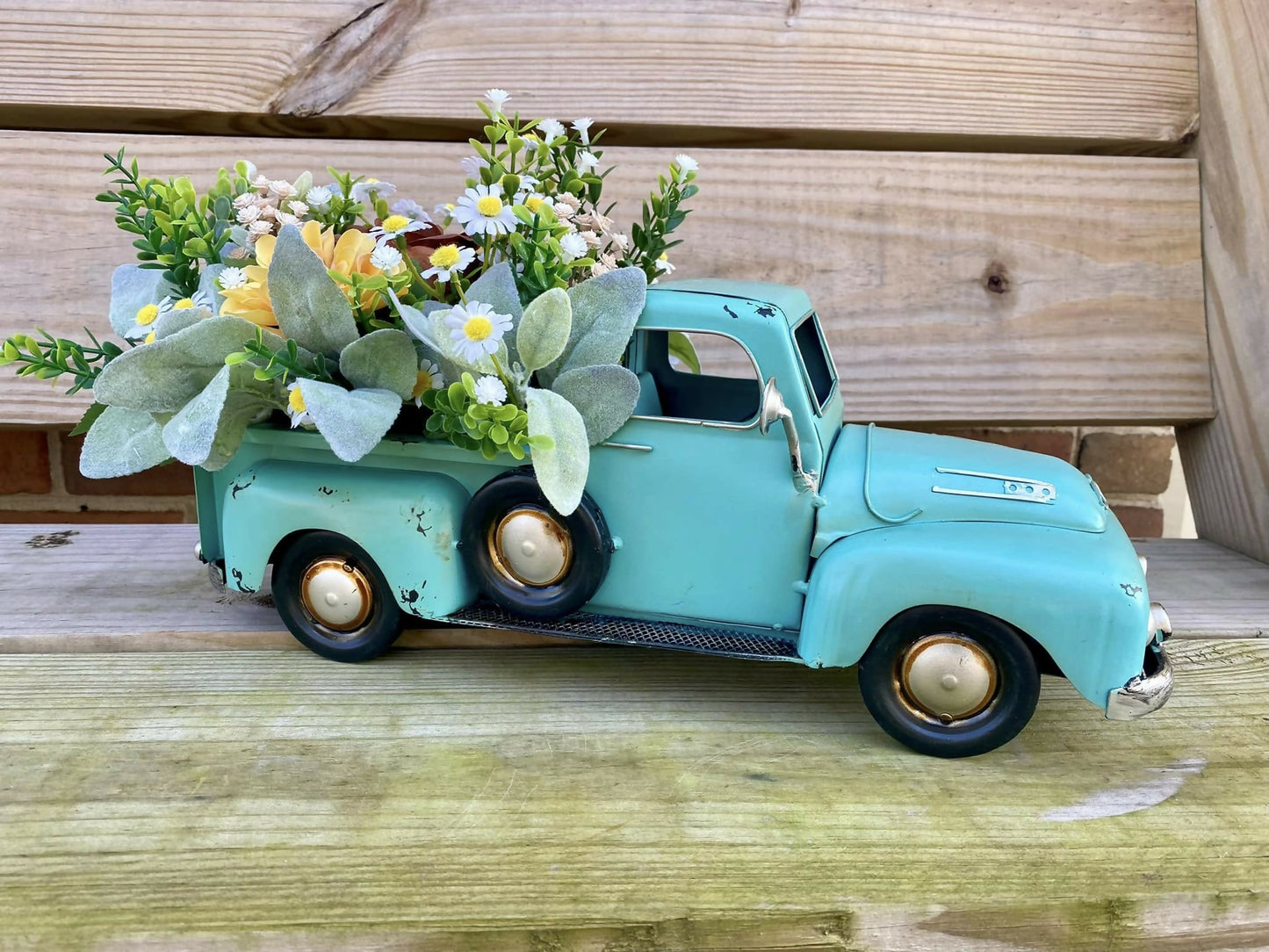 Turquoise Truck Floral Arrangement