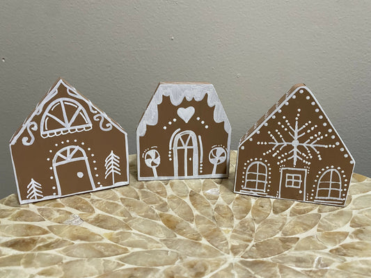 3pc Gingerbread House Sets