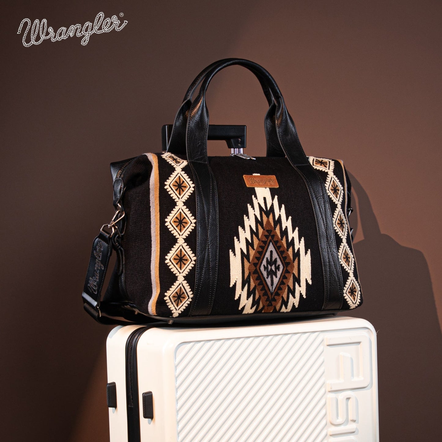 Wrangler Black Aztec Handbag Family