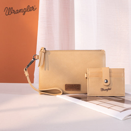 Wrangler Dual Pouch/Wristlet Credit Cardholder Wallet