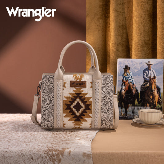 Wrangler Aztec Boho Handbag - BEIGE