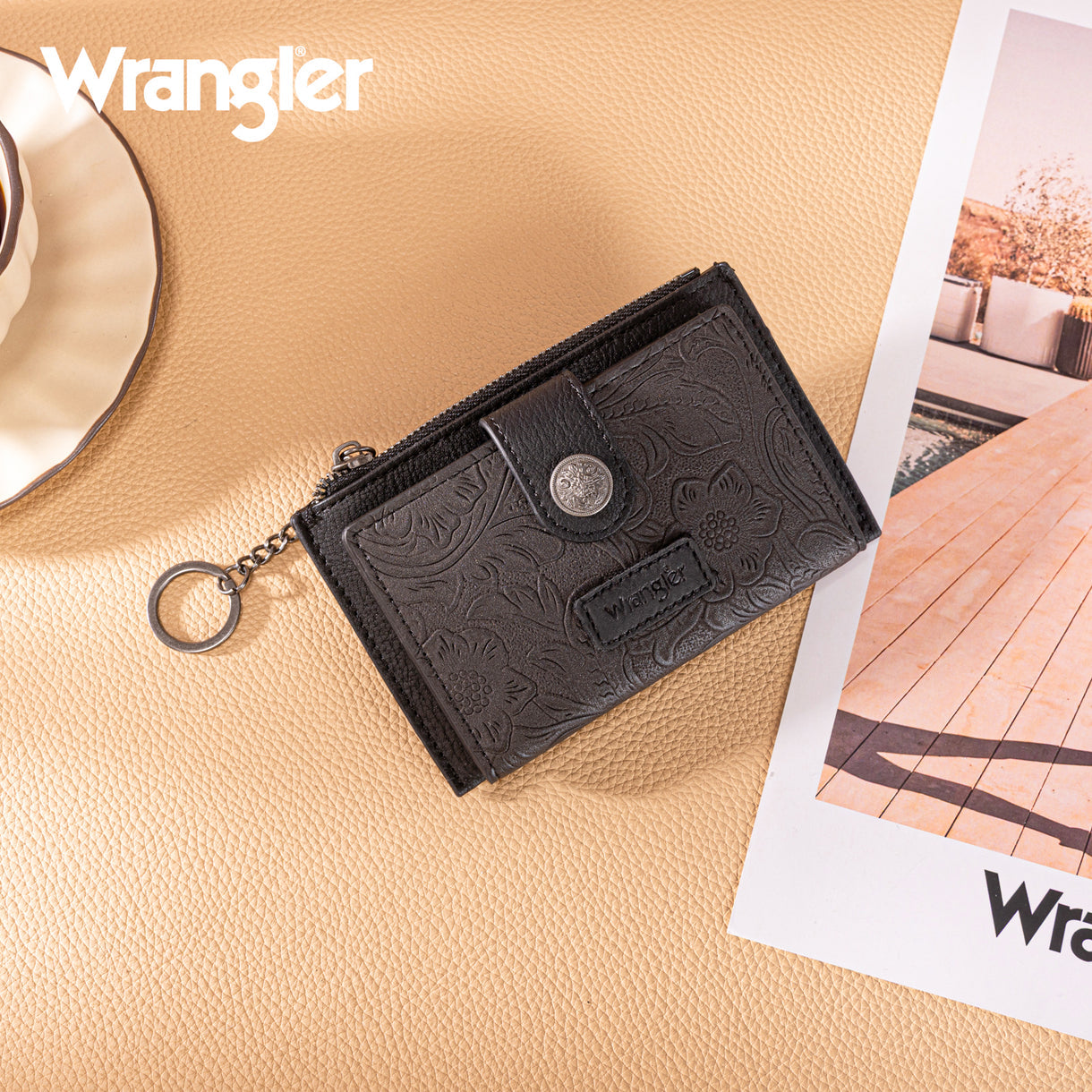 Wrangler Floral Key Ring Wallet