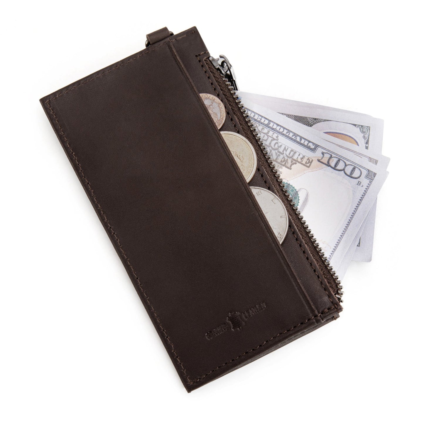 Wrangler Genuine Leather RFID Card Case Wallet