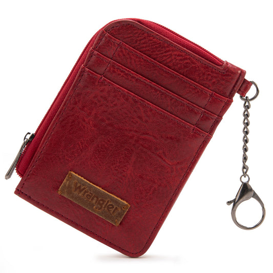 Wrangler Solid Color Key Chain Wristlet Card Wallet