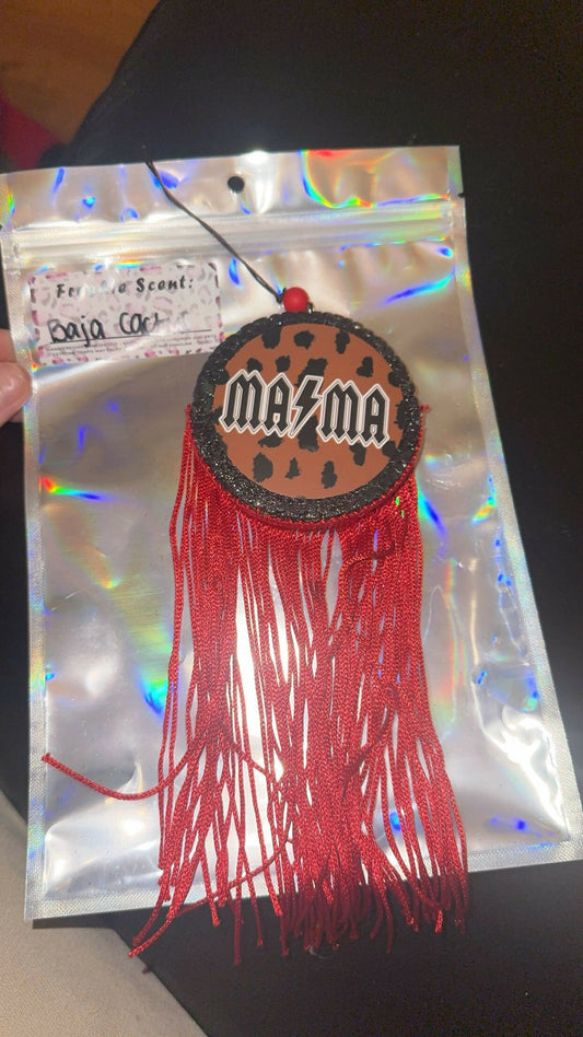 mama circle with red fringe