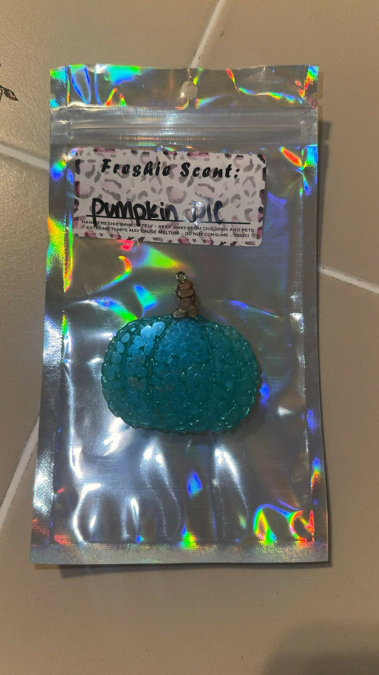 mini turquoise pumpkin