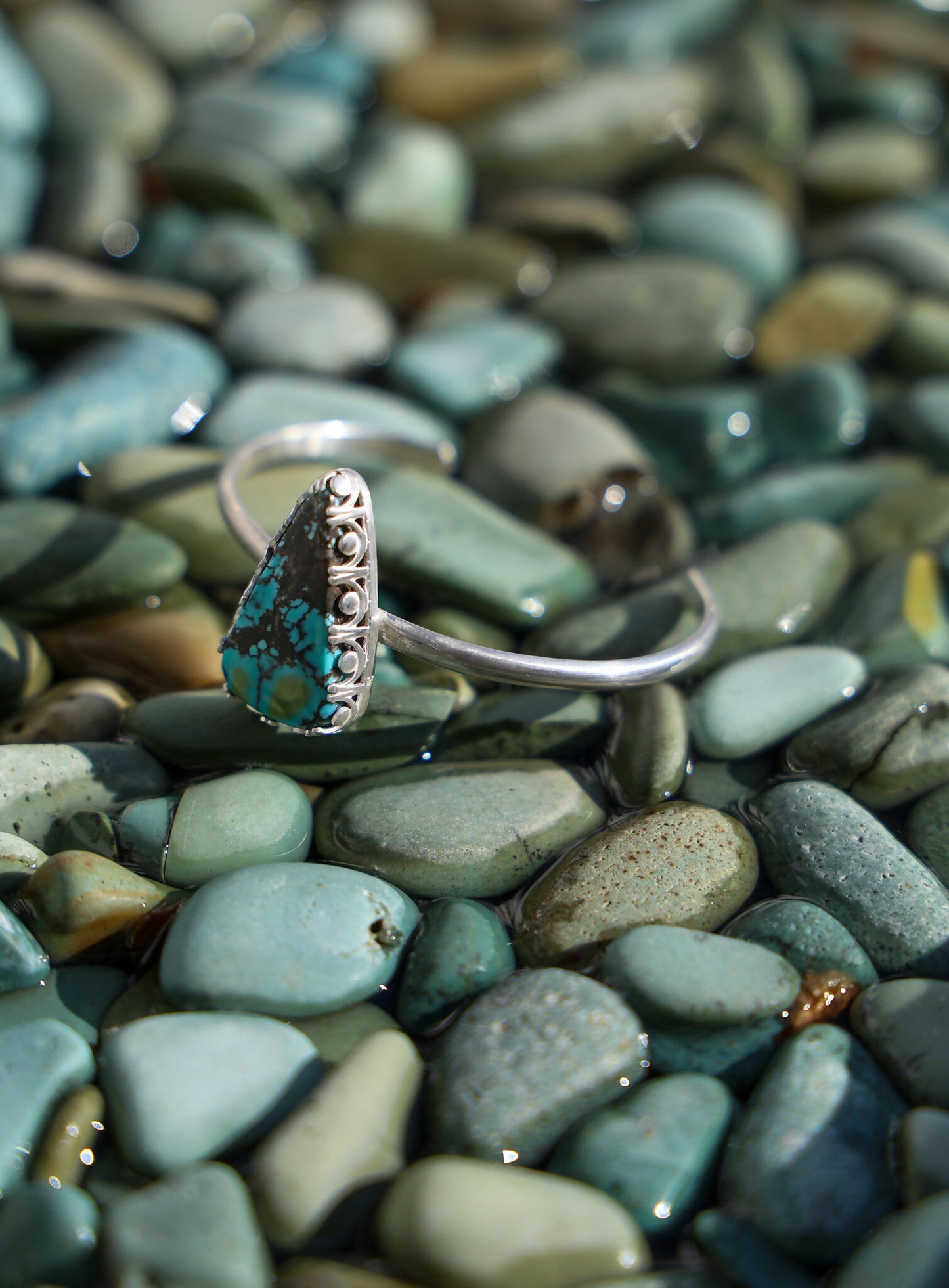 Blackjack turquoise cuff bracelet