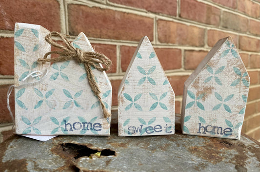 3 pc Wooden Home Sweet Home Set