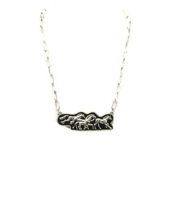 Running Horse Necklace