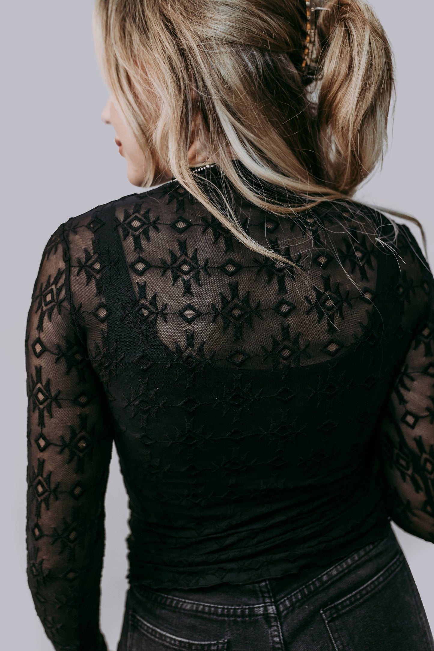 Aztec Lace Top
