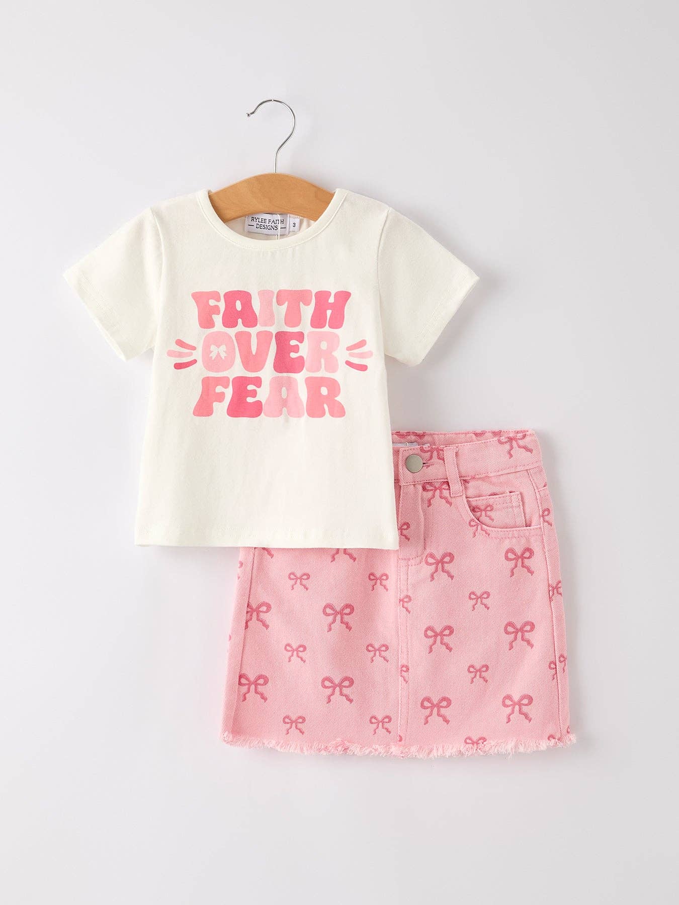 Faith Over Fear Skirt Set