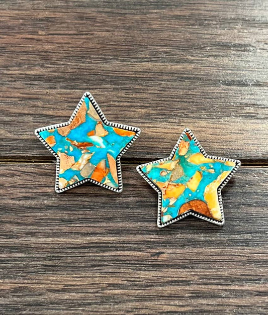Star Spiny Stud Earrings