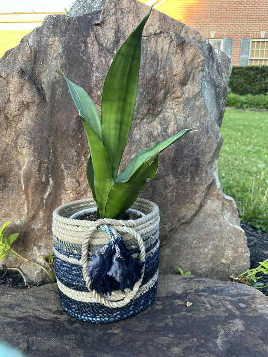 Blue Lace Crock