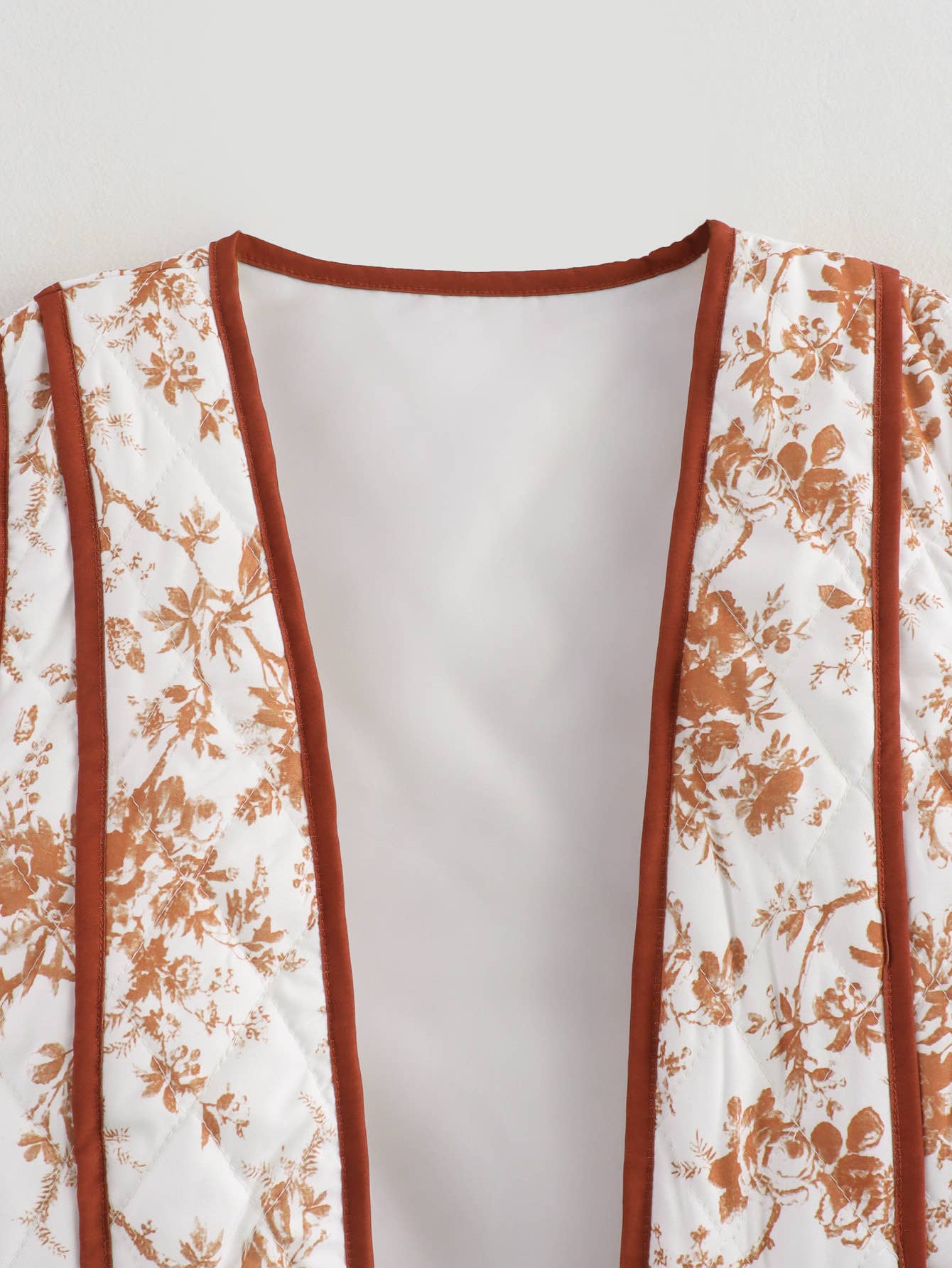 Burnt Orange Quilted Vest