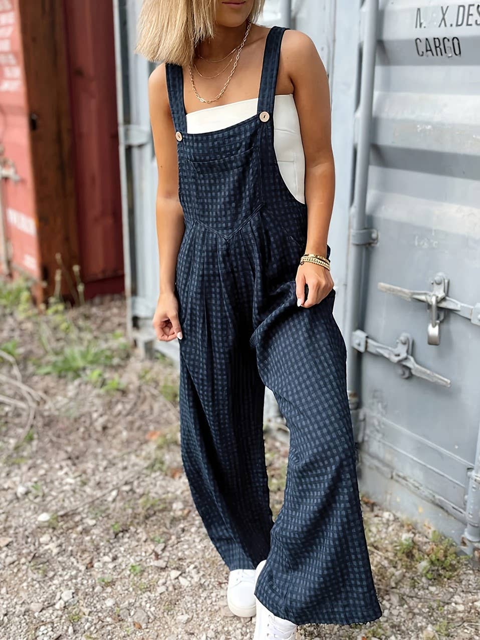 Retro Blue Overalls