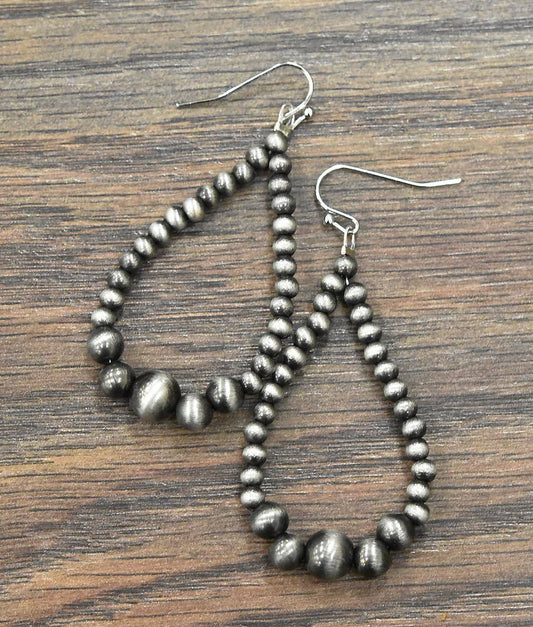Teardrop Navajo Bead Earrings