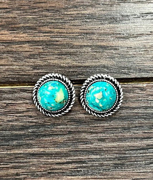 12mm Turquoise Studs