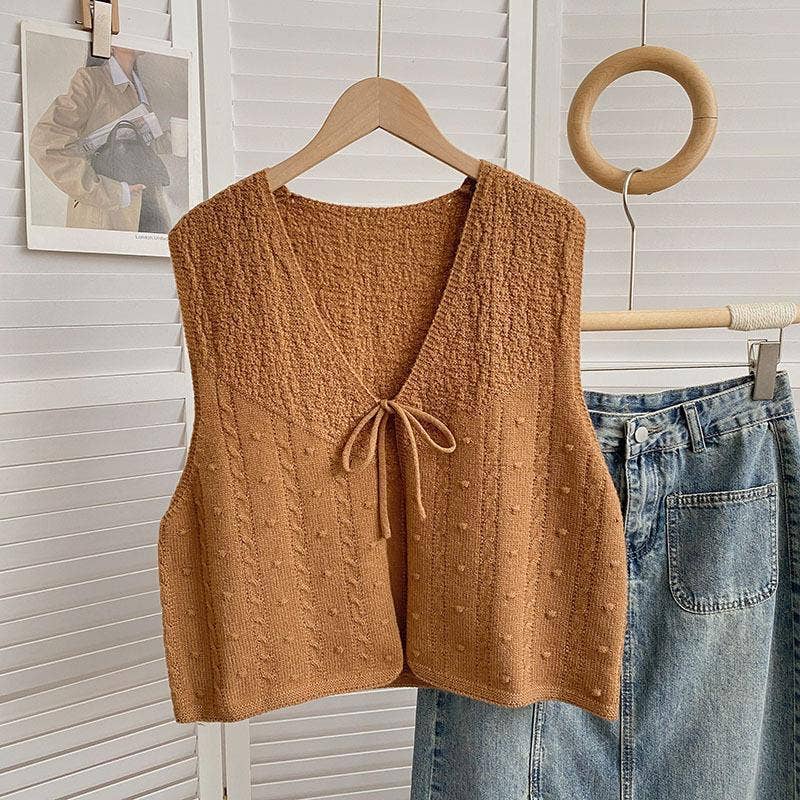 Knitted Bowtie Vest