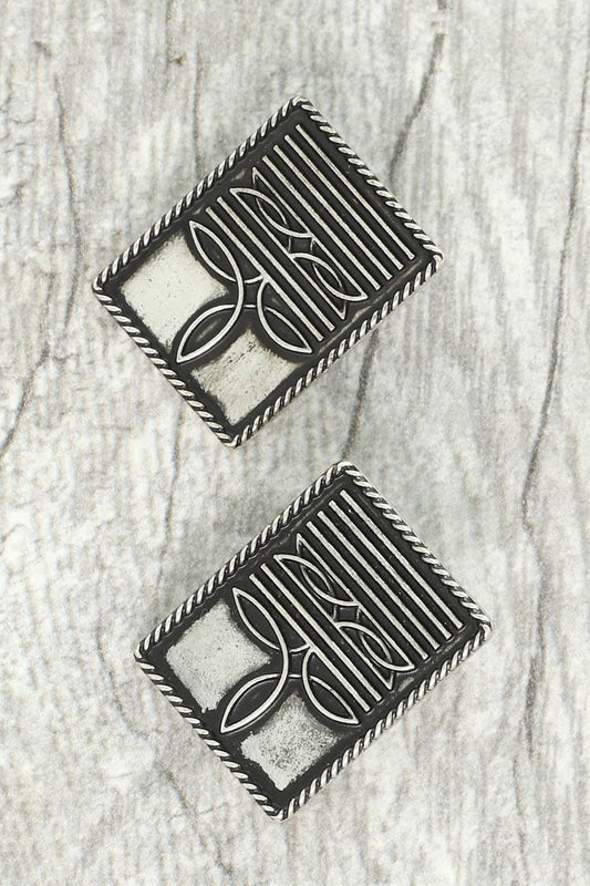 Western Boot Stitch Earrings
