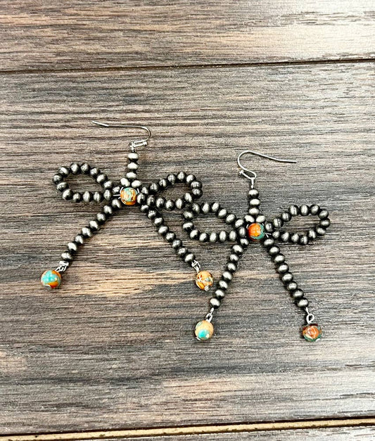 Bow Faux Navajo Earrings