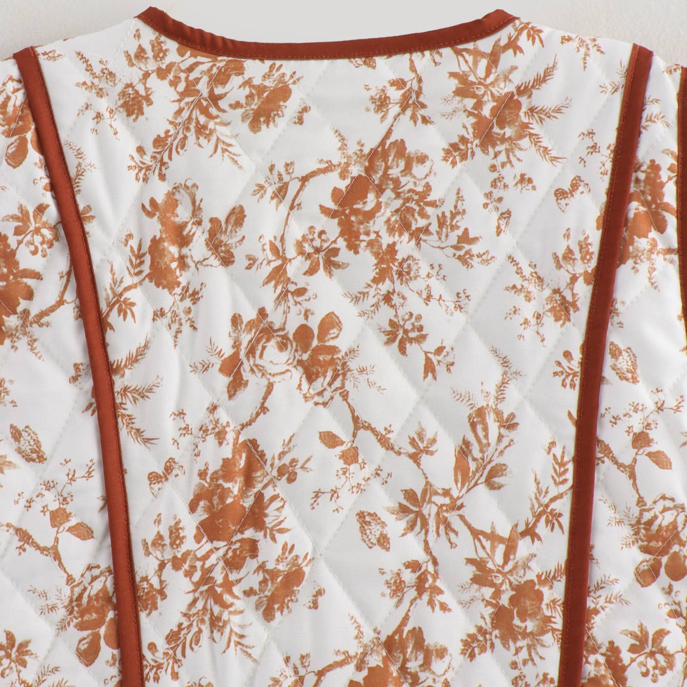 Burnt Orange Quilted Vest