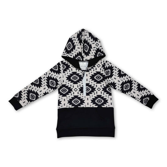 Black Aztec Hoodie