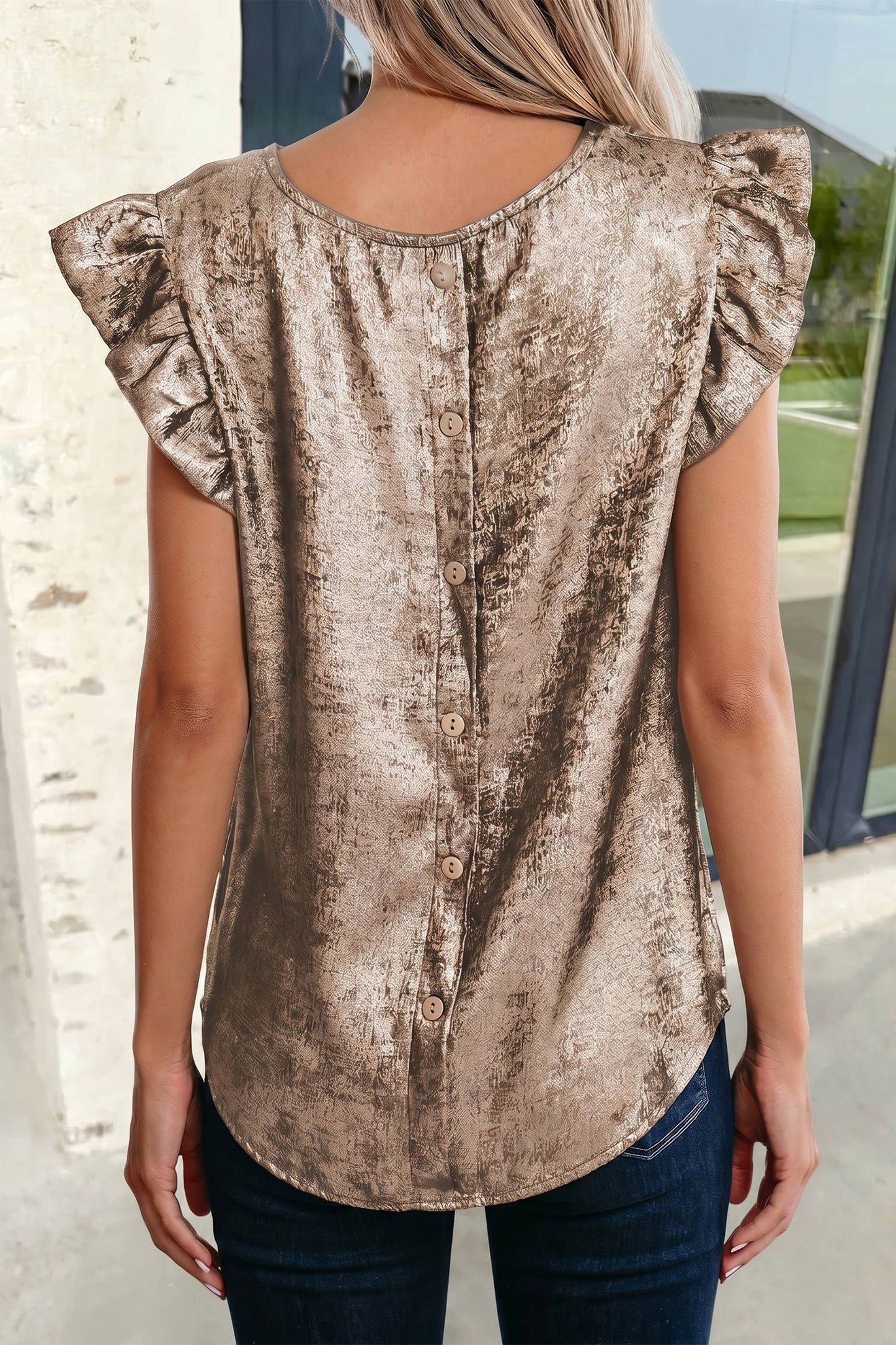 Metallic Move Blouse