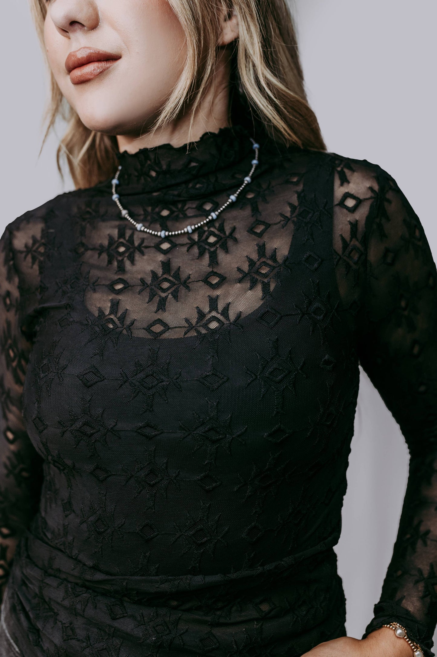 Aztec Lace Top