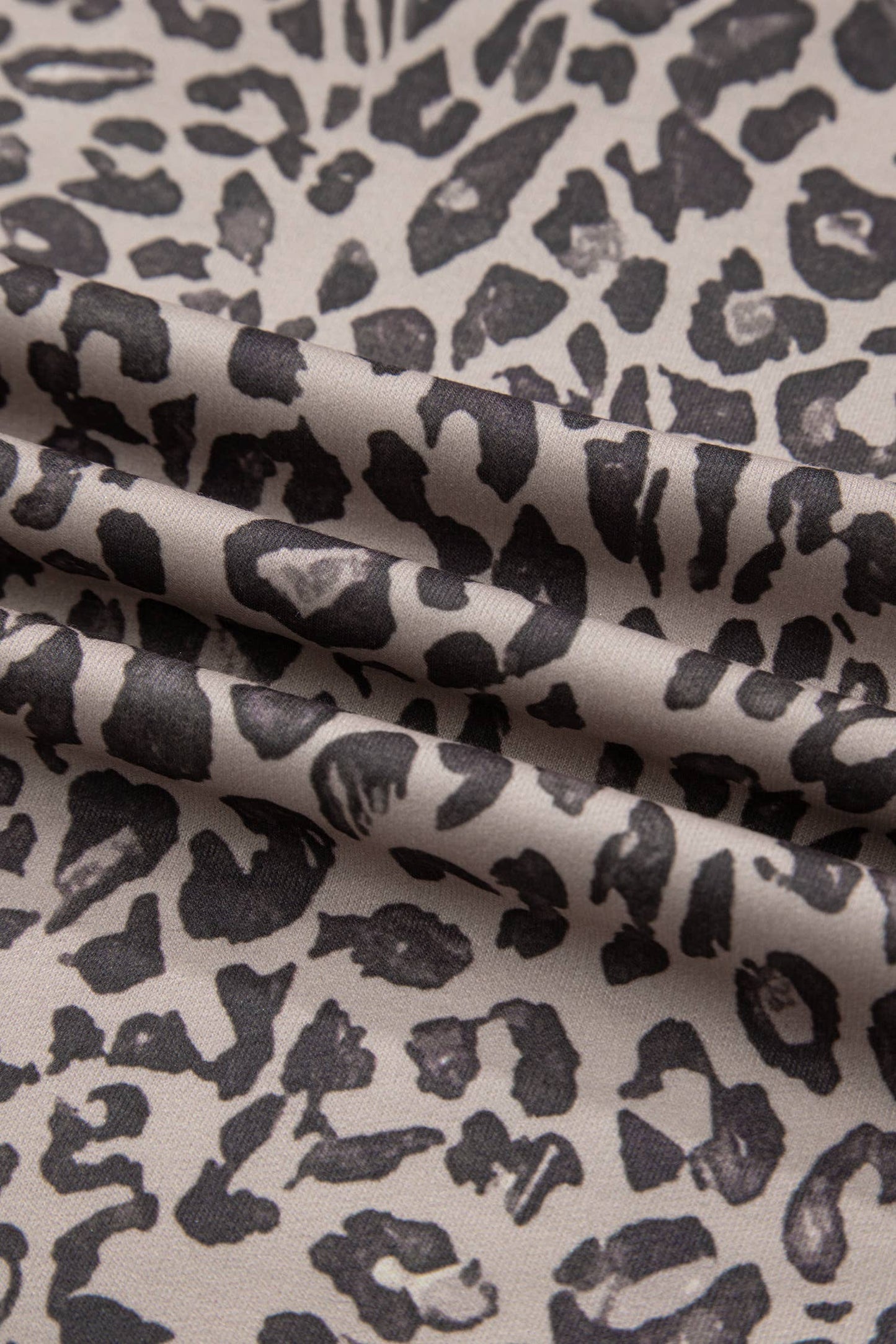 Leopard Long Sleeve Crew Neck Top