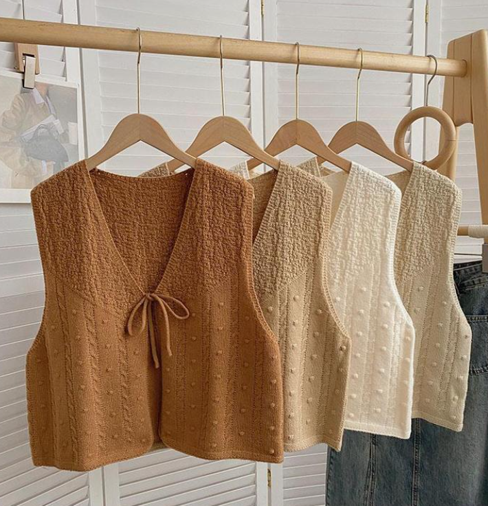Knitted Bowtie Vest