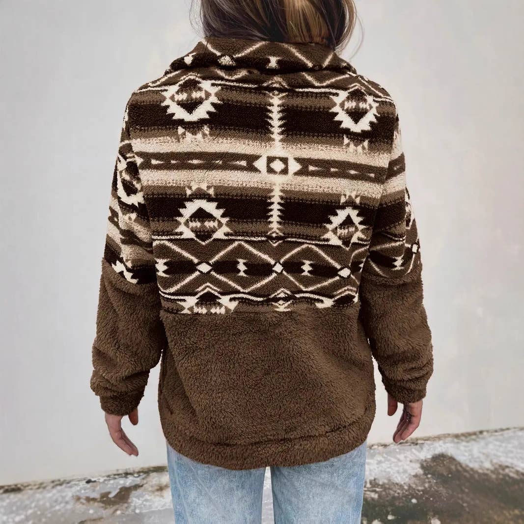 Aztec Fleece Pullover