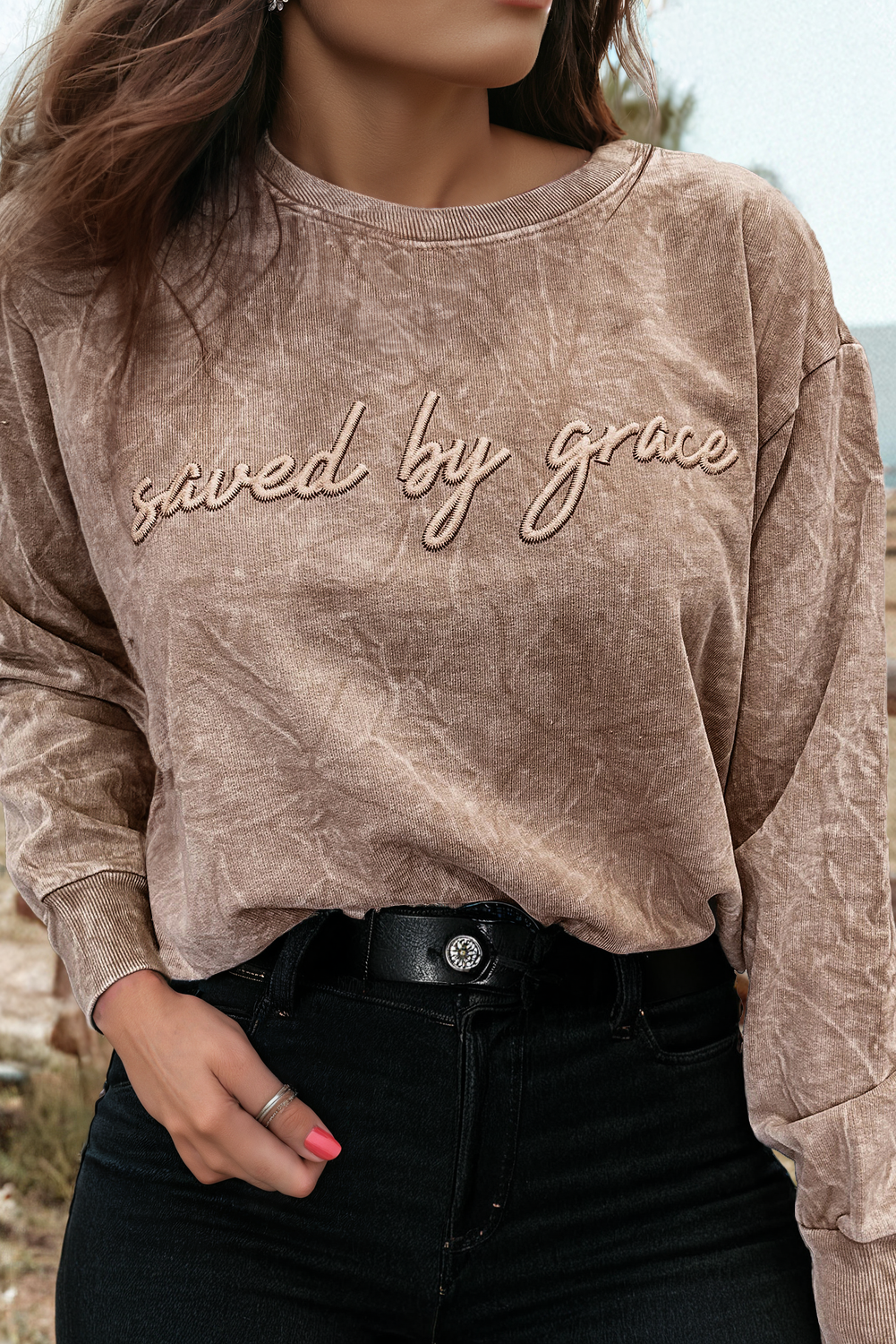 Saved by Grace Crewneck