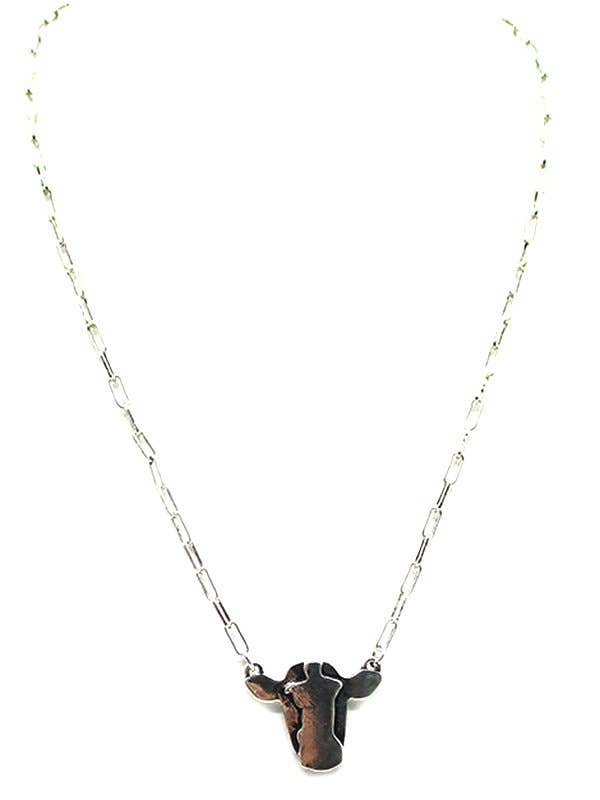 Dainty Cow Necklace