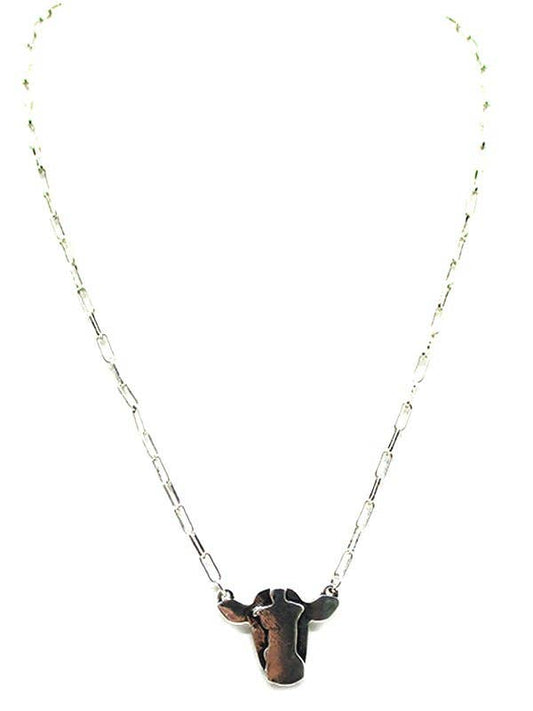 Dainty Cow Necklace